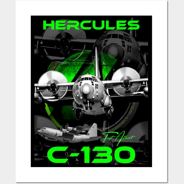 C-130 Hercules Military Aircraft Wall Art by aeroloversclothing